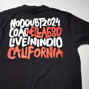 No Doubt Coachella 2024 Reunion T-Shirt XL Official Merch Indio Cali Rare EUC